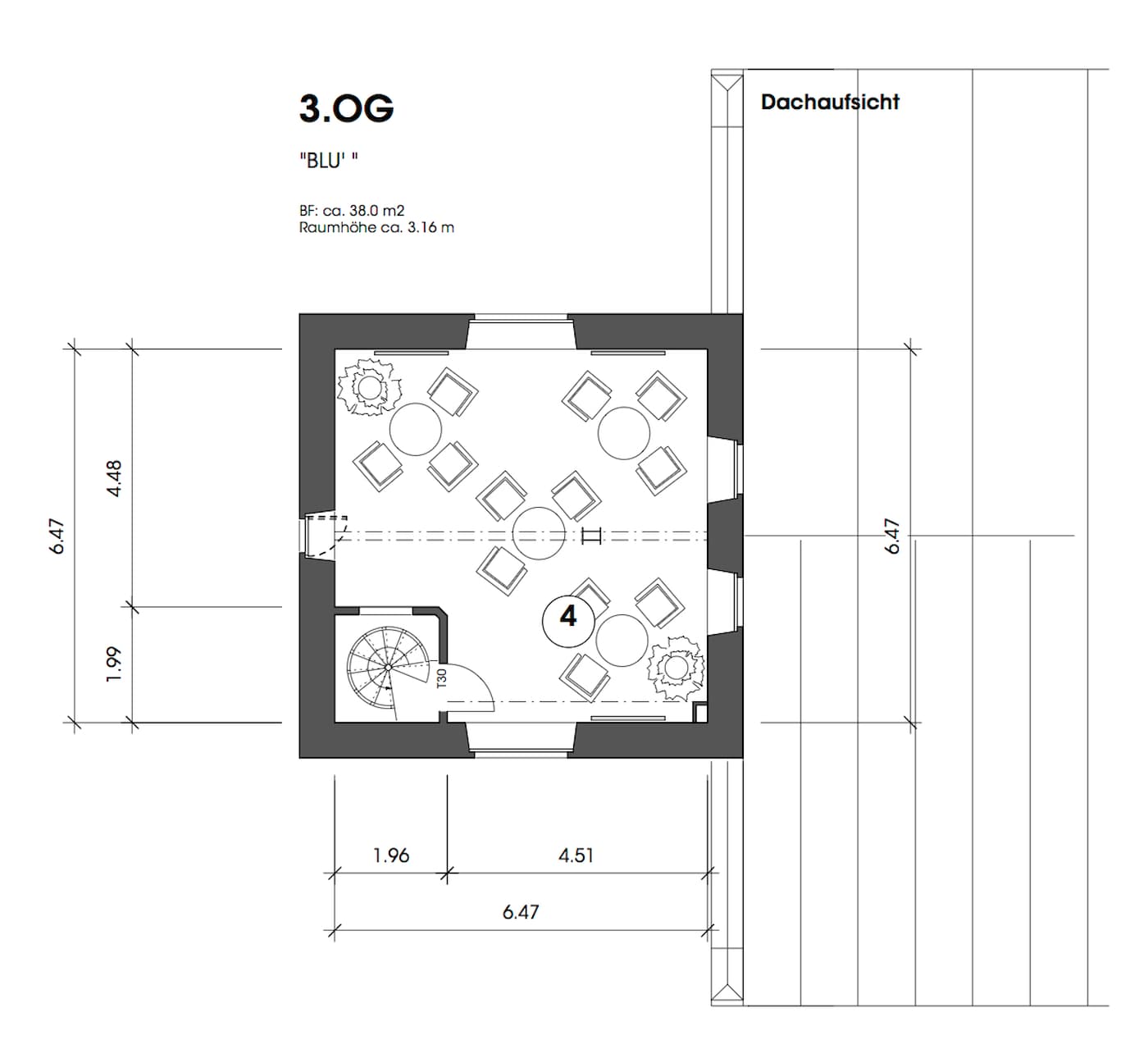 Grundriss Blu