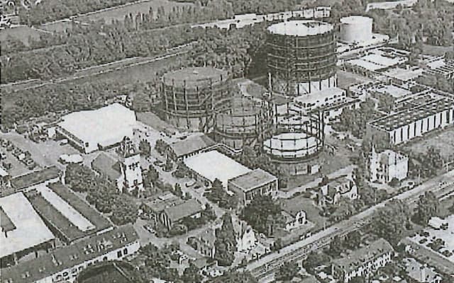 Ursprünglich waren es vier Gasspeicher. Foto: LAB