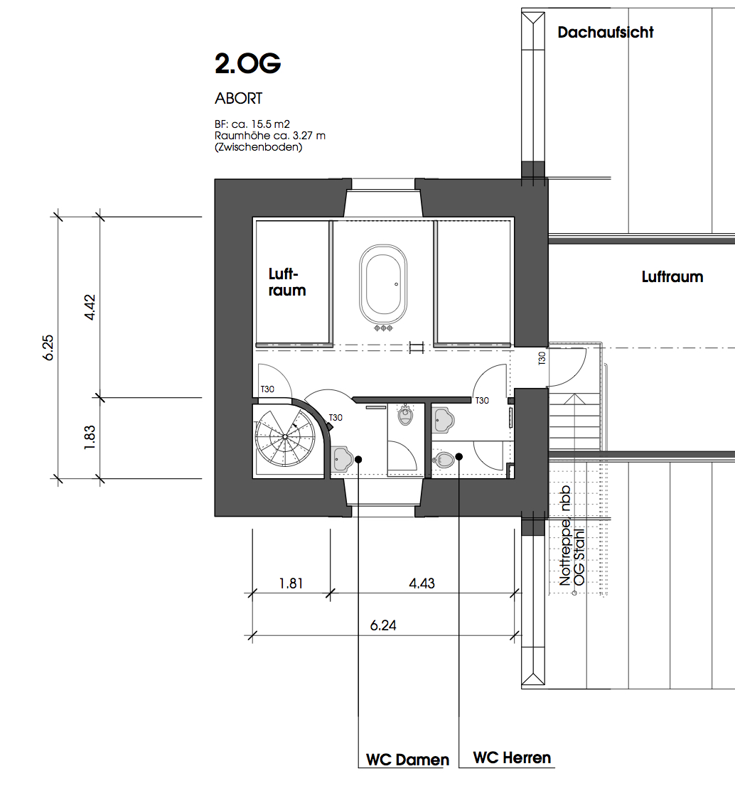 Grundriss Zwischenboden-ABORTE